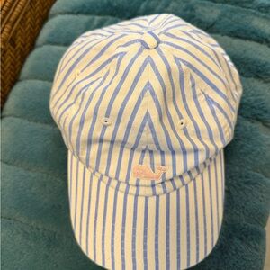 Vineyard Vines Blue and White Cap with Iconic Logo